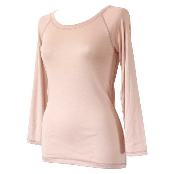 シンプル8分袖インナー【81064】 | Fleep/フリープ通販―綿の女性下着や